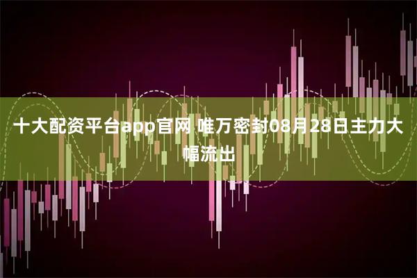 十大配资平台app官网 唯万密封08月28日主力大幅流出